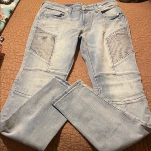 Mens stacked skinny jeans